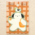 Cozyca x Mariko Fukuoka Waterproof Sticker - MAME TO GO