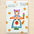 Cozyca x Aiko Fukawa Waterproof Sticker - Happy Scoop