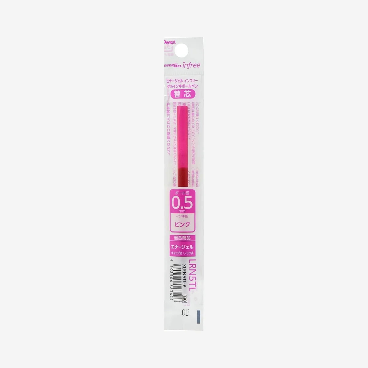Pentel EnerGel InFree LRN5TL Gel Pen Refill (0.5 mm)