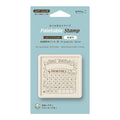 MIDORI Paintable Stamp Pre-Inked - Habit Tracker Soft Brown