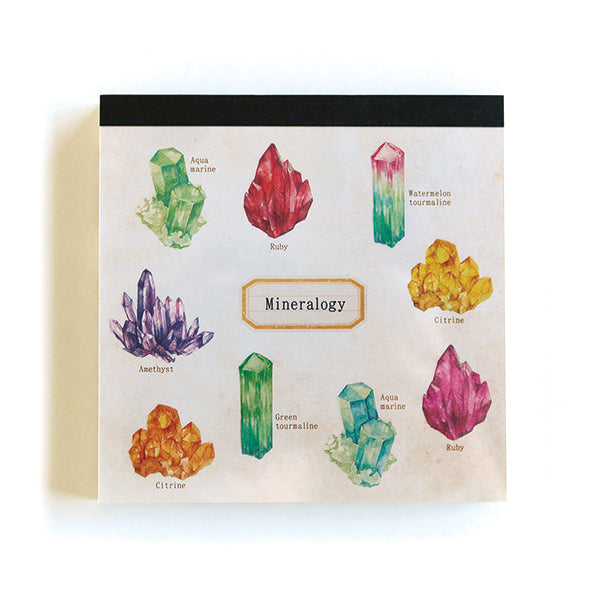 Green Flash Study Holic Square Memo Pad - Mineralogy