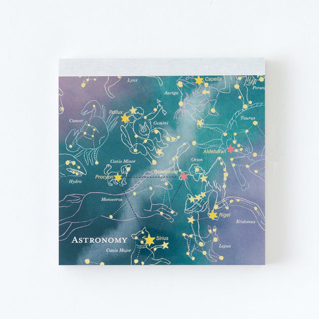 Green Flash Study Holic Square Memo Pad - Astronomy / Orion