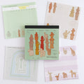 Green Flash Study Holic Square Memo Pad - Archaeology / Kofun Period