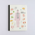Green Flash Study Holic Sewn Notebook (A5 Lined Pages) - Human Biology