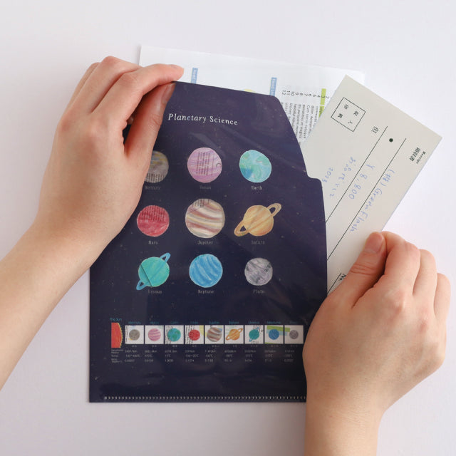 Green Flash Study Holic A5 Double Pocket Clear File - Planetary Science