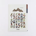 Green Flash Study Holic A5 Double Pocket Clear File - Egyptology