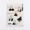 Green Flash Study Holic A5 Double Pocket Clear File - Musicology