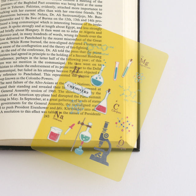 Green Flash Study Holic Clear Bookmark - Chemistry
