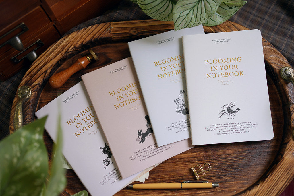 wwiinngg Thread-Bound Notebook (B6 Grid Pages) - Sweet Brown Cover Squirrel