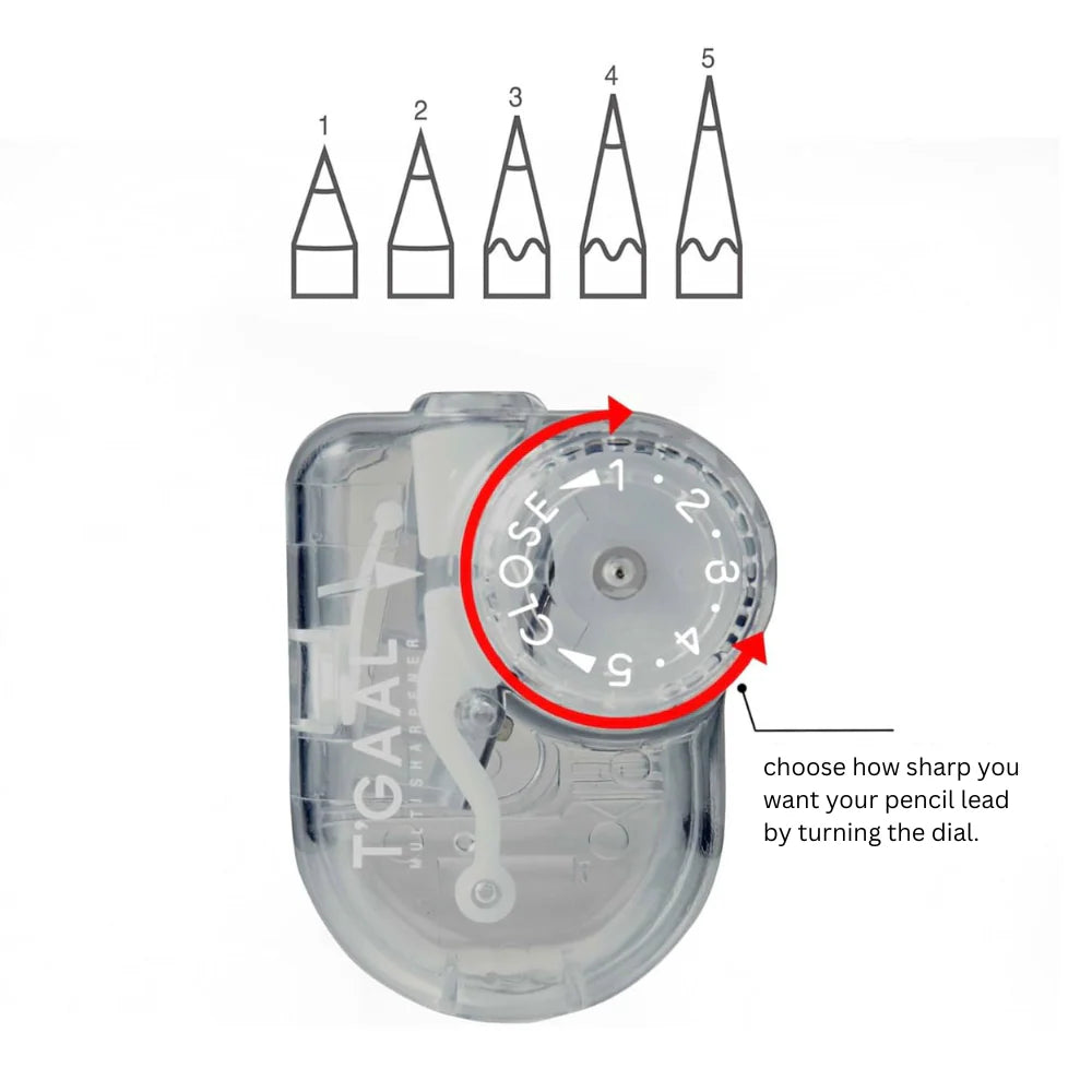 Kutsuwa T'Gaal Adjustable Pencil Sharpener