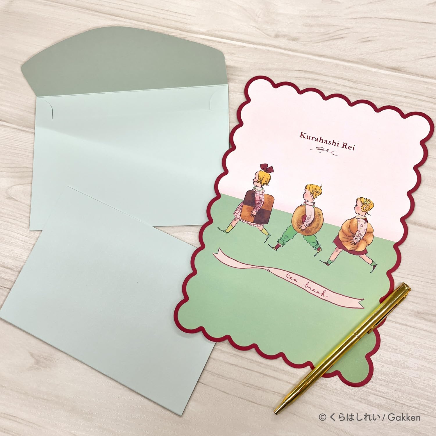 Kurahashi Rei Die Cut Letter & Envelope Set - Cookie