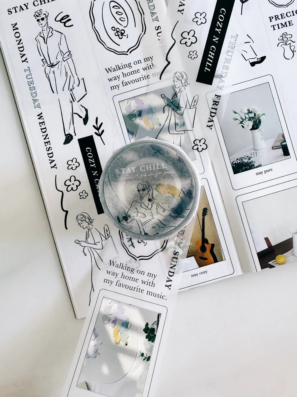 TOP Studio x Shuti Matte PET Tape (5 cm) – Stay Chill