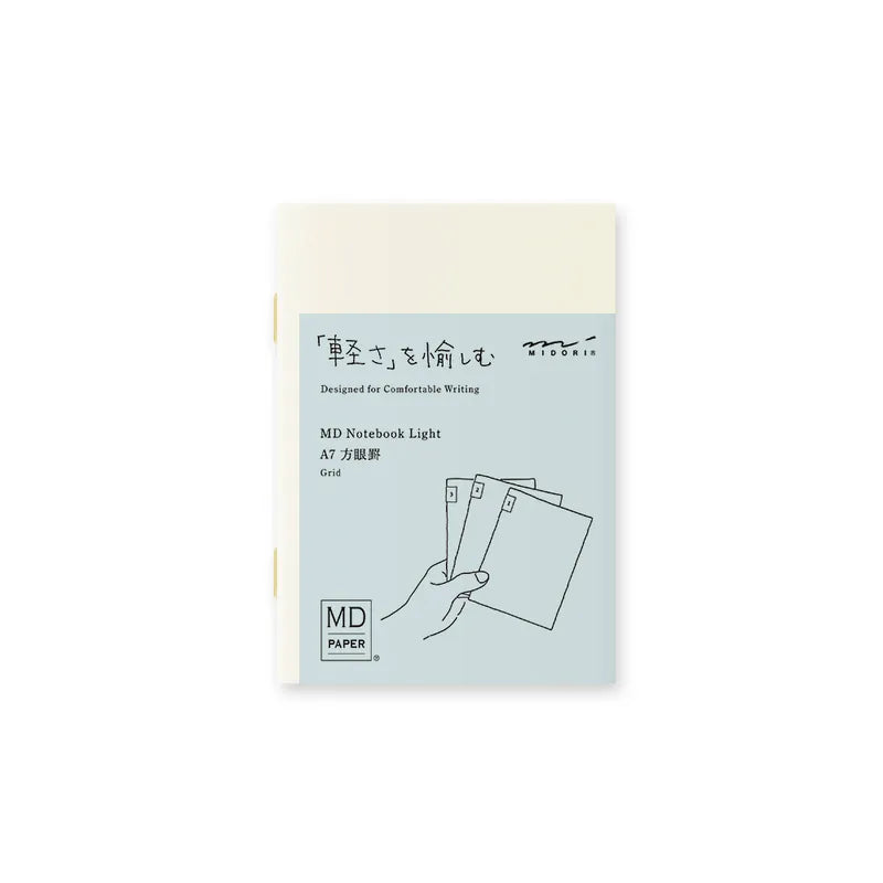 MIDORI MD Notebook Light 3-Pack (A7 Grid Pages)
