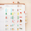 Yohand Studio Transparent Monthly Index Stickers - Dog Cloud