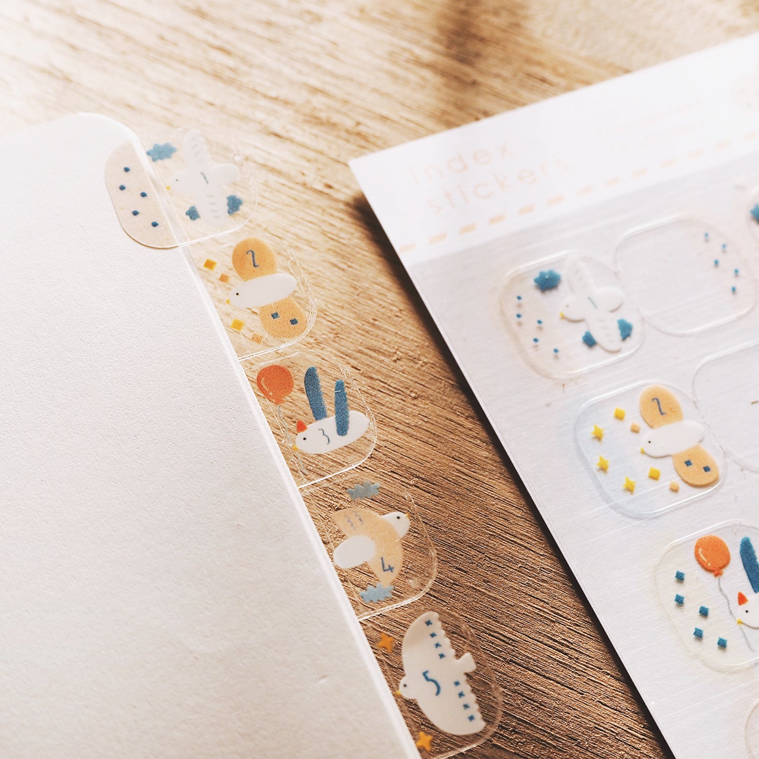 Yohand Studio Transparent Monthly Index Stickers - Birds