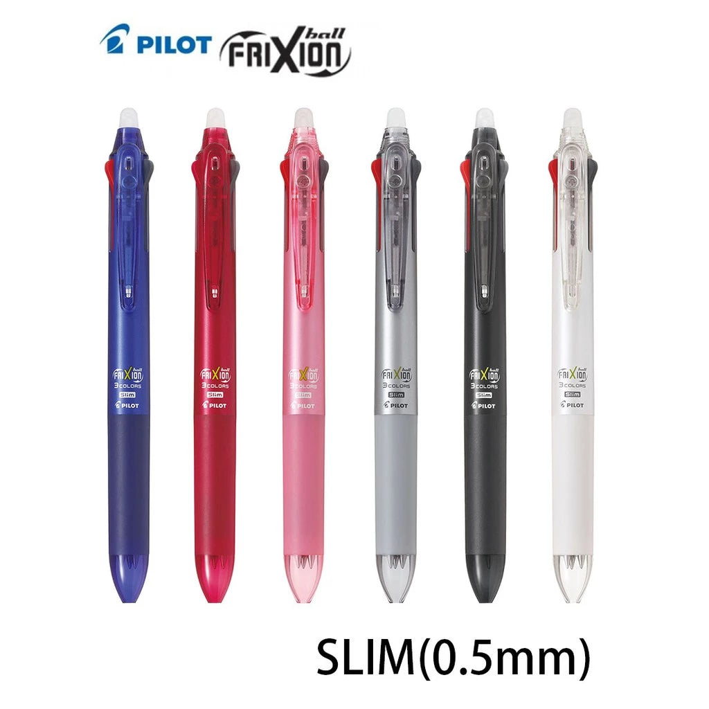 PILOT Frixion Ball 3 Slim Erasable 3 Color Gel Pen 0.5 mm