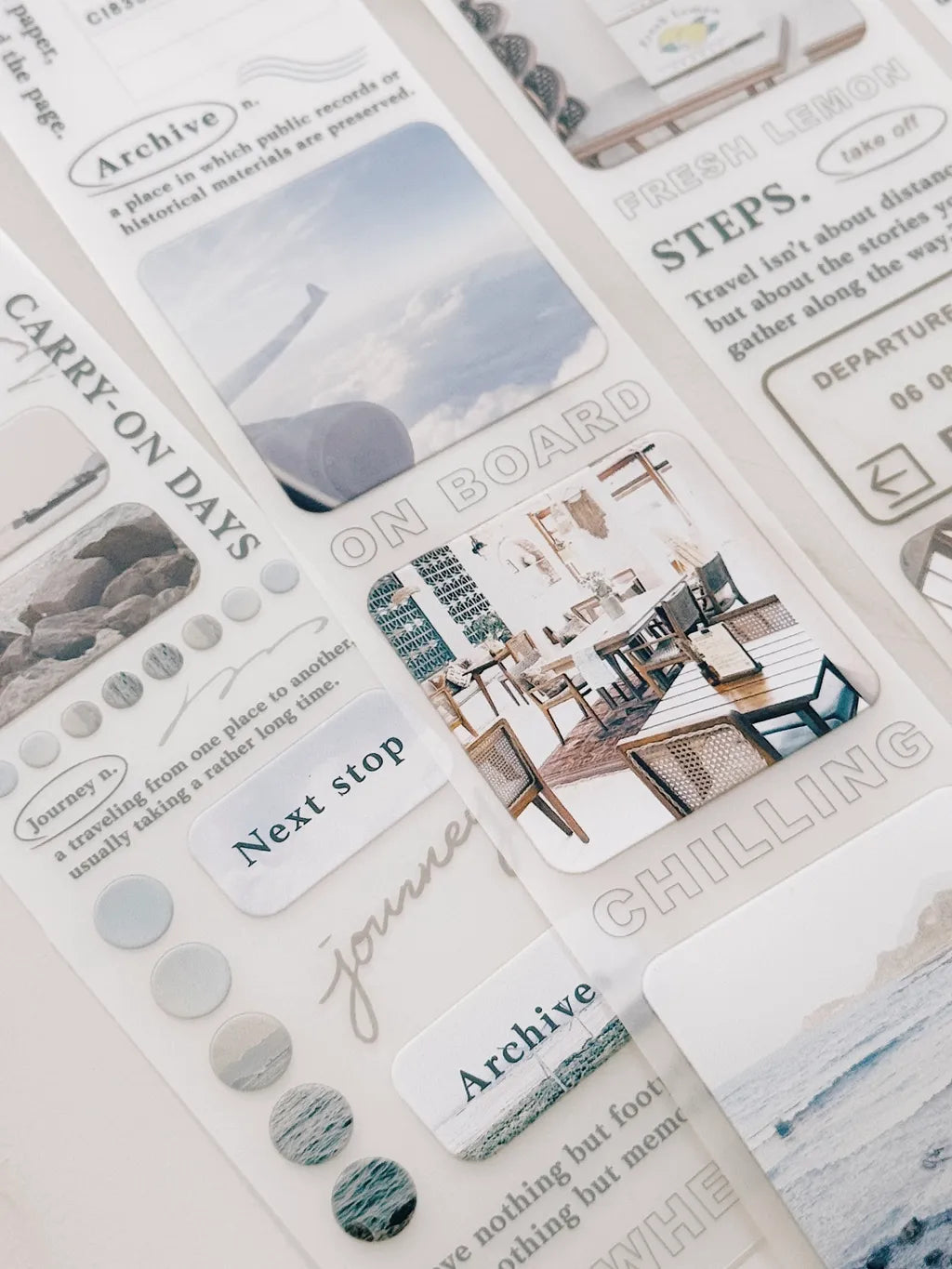 TOP Studio Matte PET Tape – Travel Archives (5 cm x 100 cm)