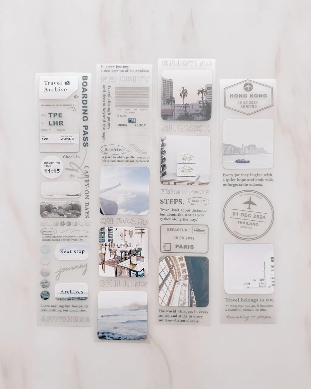 TOP Studio Matte PET Tape – Travel Archives (5 cm x 100 cm)