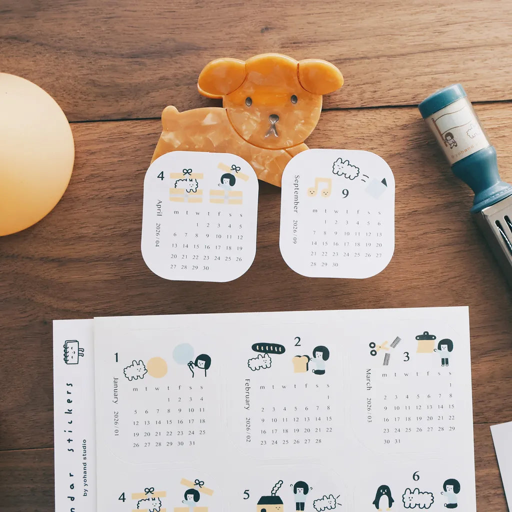 Yohand Studio 2026 Calendar Stickers