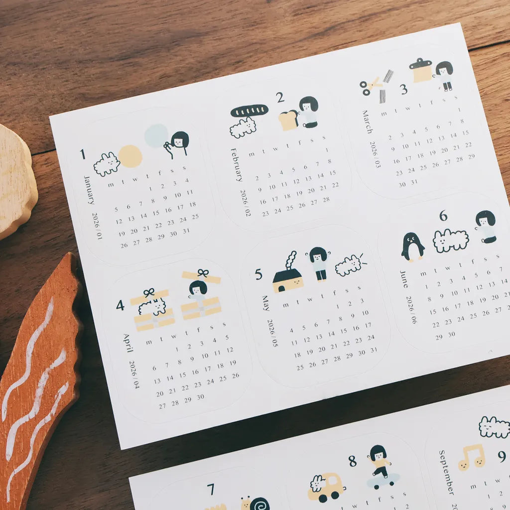 Yohand Studio 2026 Calendar Stickers