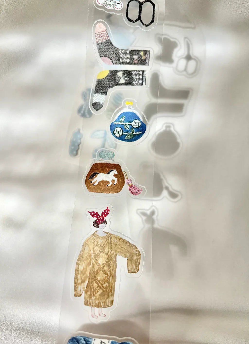 PION Kiss-Cut PET Tape Stickers – Fabric (3.5 cm x 100 cm)