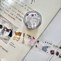 PION Kiss-Cut PET Tape Stickers – Snack (3.5 cm x 100 cm)