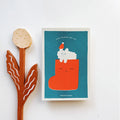 Yohand Studio Risograph Printed Risograph Postcard - Dog Cloud’s Blessing