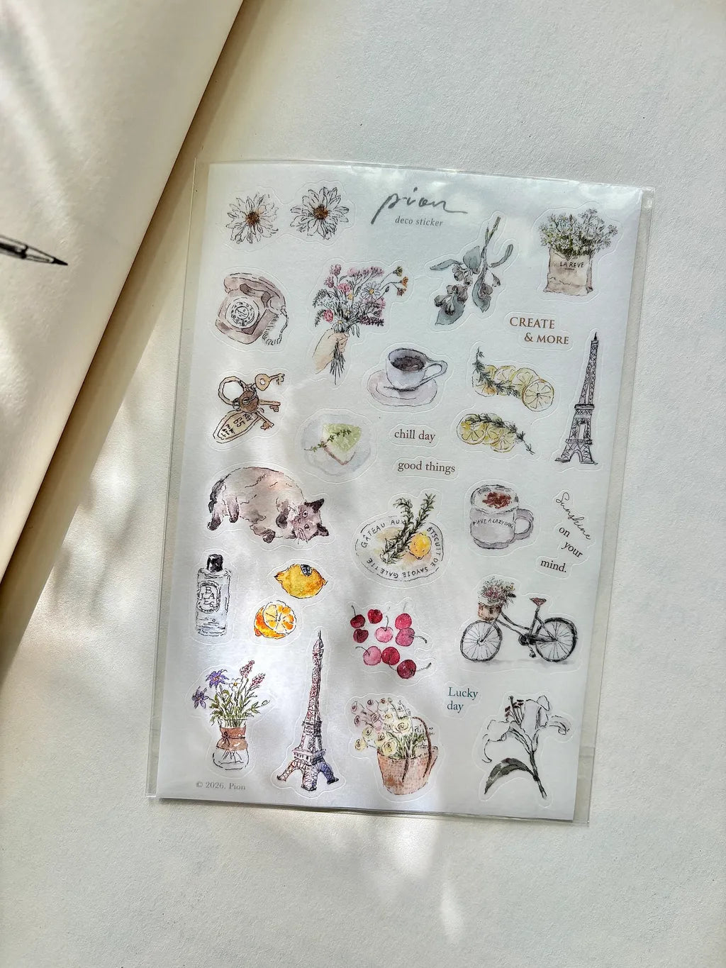 PION Washi Sticker Sheet – Chill