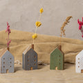 Classic Wooden House Ornament (4 Colors)
