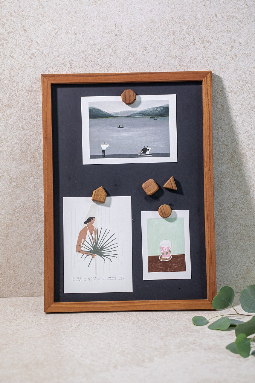 Wooden Shape Magnet Set