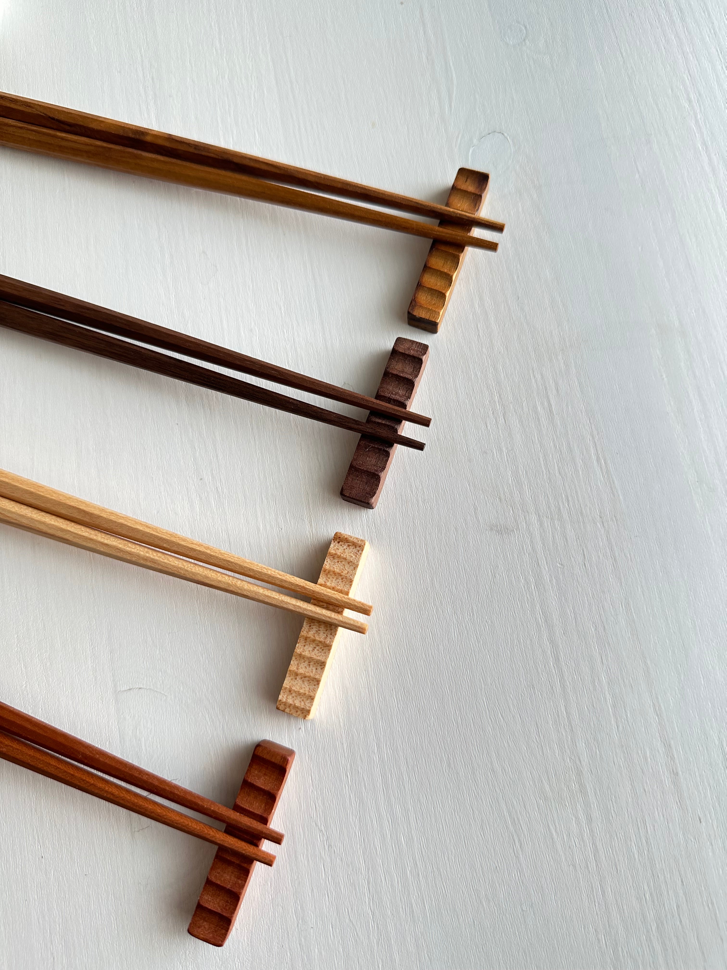 Wooden Chopstick Rest & Shinogi Cutlery Rest