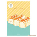 Furukawa Shiko x Tocorocomugi Risograph Postcard - Bread