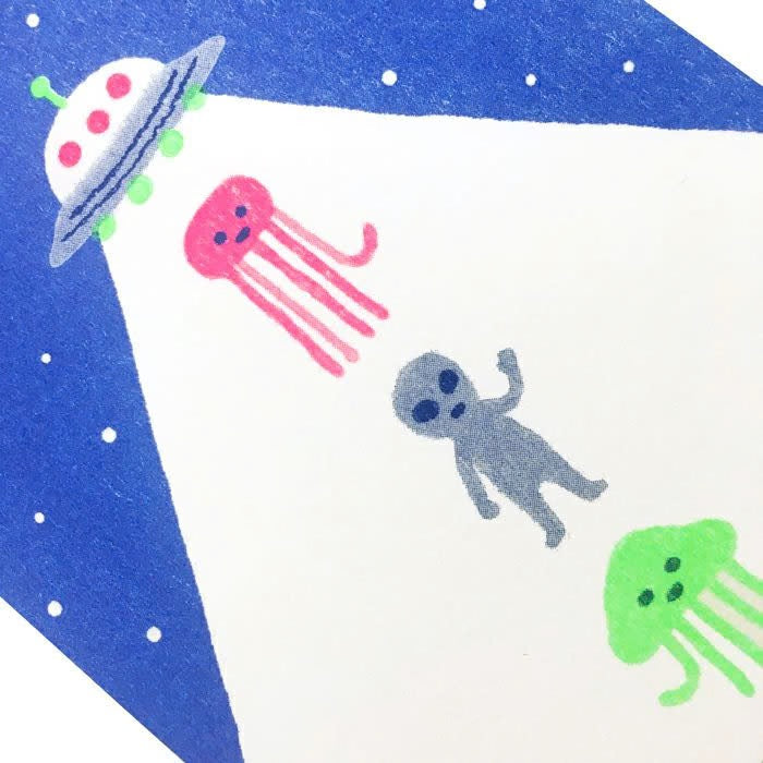 Furukawa Shiko Risograph Postcard - Aliens