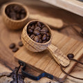 Hand-Carved Wooden Coffee Measure Spoon (2 Handle Lengths)