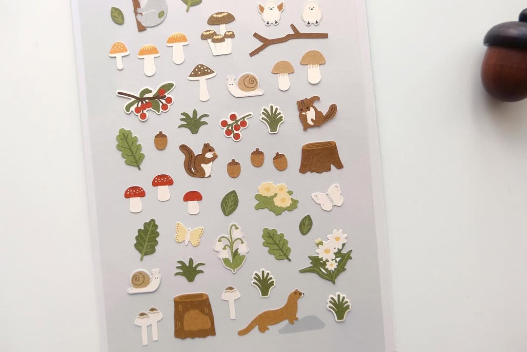 Suatelier Daily Deco Stickers - 1188 Little Forest