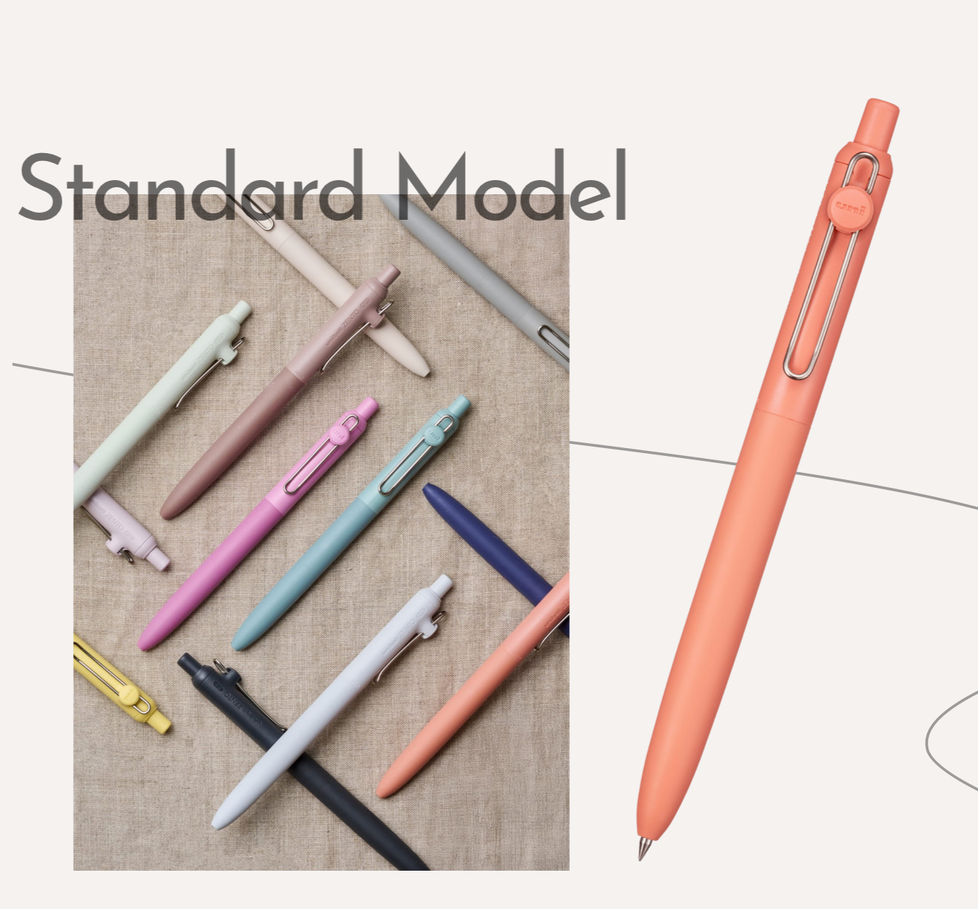 uniball ZENTO Standard Model Water-Based Ballpoint Pen (0.38 mm)