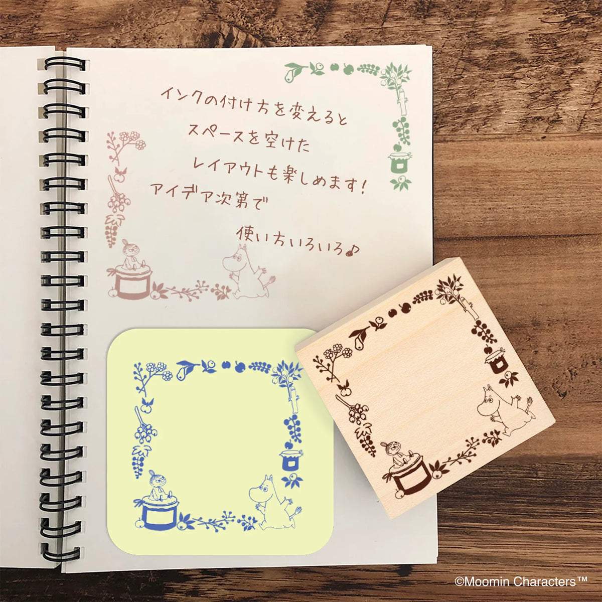 Beverly Irodori Stamp – Moomin Fruit Wreath