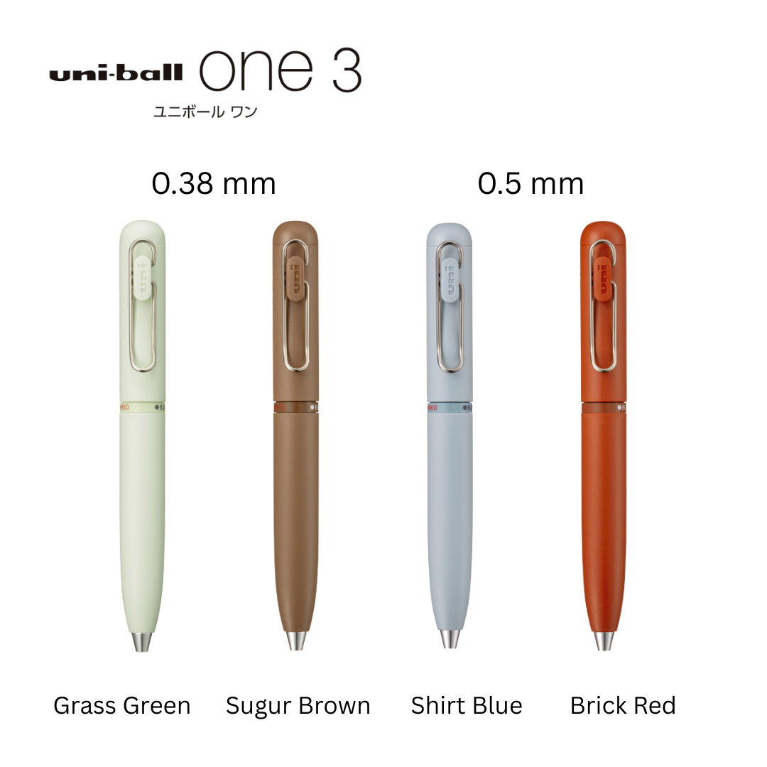 uniball One 3 3-Color Multi Gel Pen (0.38 & 0.5 mm)