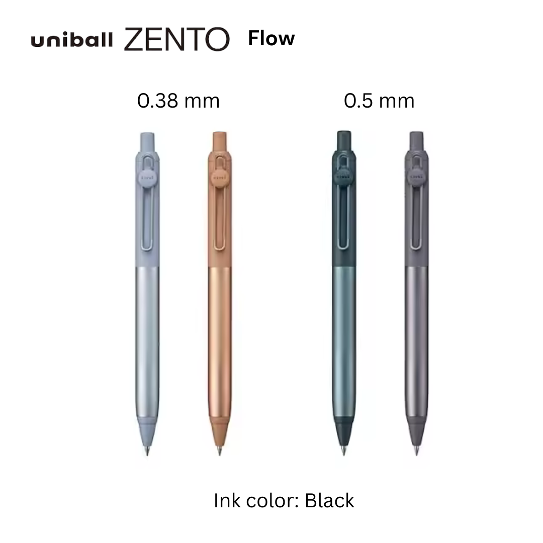 uniball ZENTO Flow Model Water-Based Ballpoint Pen (0.38 & 0.5 mm)