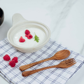 Wooden Dessert Fork & Spoon Set