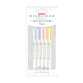 Zebra Mildliner Double-Ended Highlighter - Gentle Set (5 pcs)