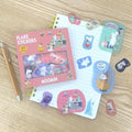 Moomin Washi Flake Stickers (40 pcs) - Little My