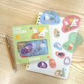 Moomin Washi Flake Stickers (40 pcs) - Blooming Flowers