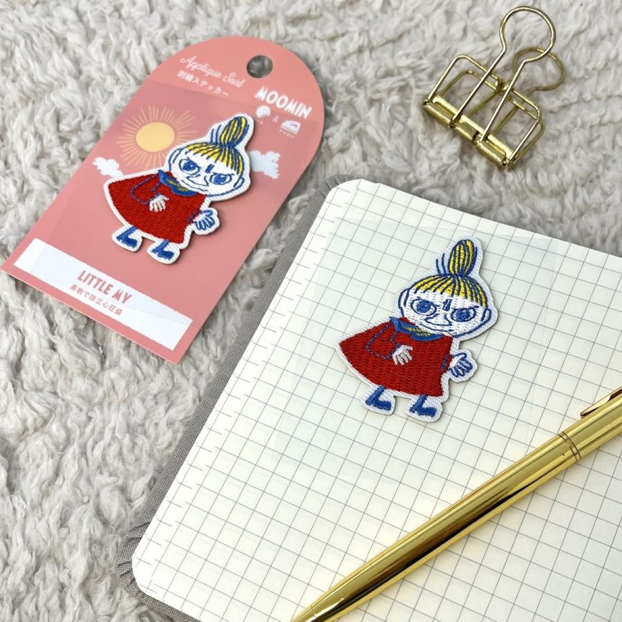 Moomin 2-Way Embroidered Patch (Sticker & Iron-on) - Little My Orange