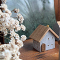 Antique Wooden House Ornament (5 Colors)