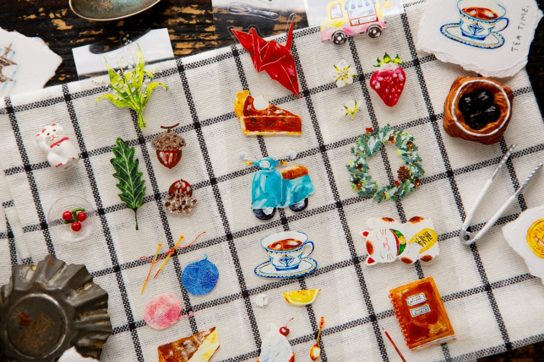 OURS Kiss-Cut PET Tape Stickers (4 cm) - The Fortune