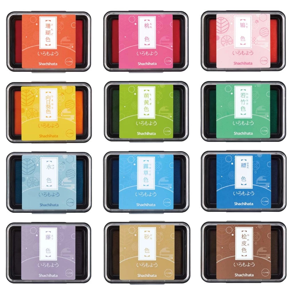 Shachihata Iromoyo Traditional Japanese Colors Ink Pad (29 Options)