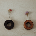 Small Round Wall-Mounted Single-Stem Vase (2 Colors)